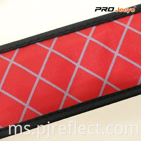 LED Light Nigh Vision Oxford Fabric Red Plaid ArmbandWB-GW003